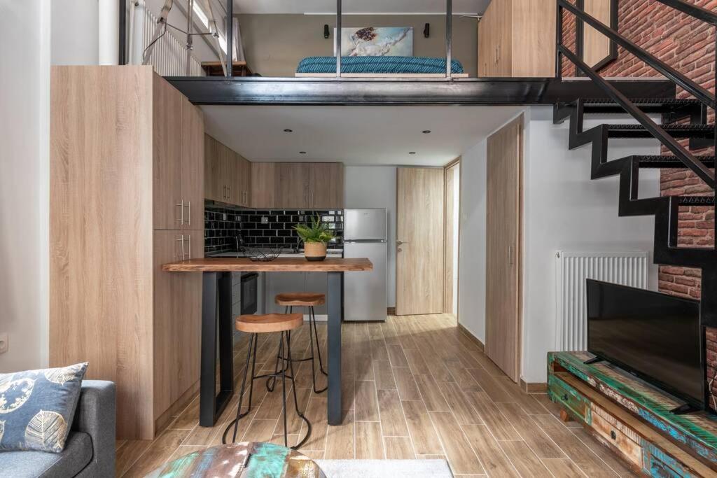Ferienwohnung Industrial Loft Near Seaside W 200Mbps Thessaloniki Exterior foto